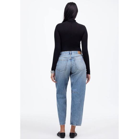 Madewell The Darted Barrel-Leg Jeans Dobbins Wash Women's 29 Casual Everyday - Picture 13 of 14